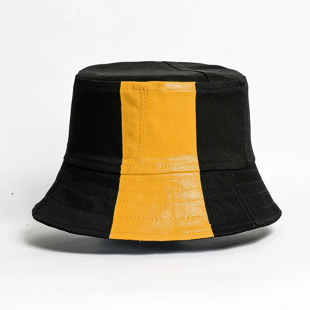 Mursaki Denim Bucket Hat - The Mursaki Stripe (Black/Onyx)