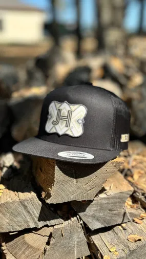 New 2024 Jobes Hats- All Black Grey Aztec patch