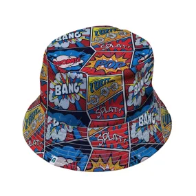 Pop Art Comic Book Red Bucket Hat