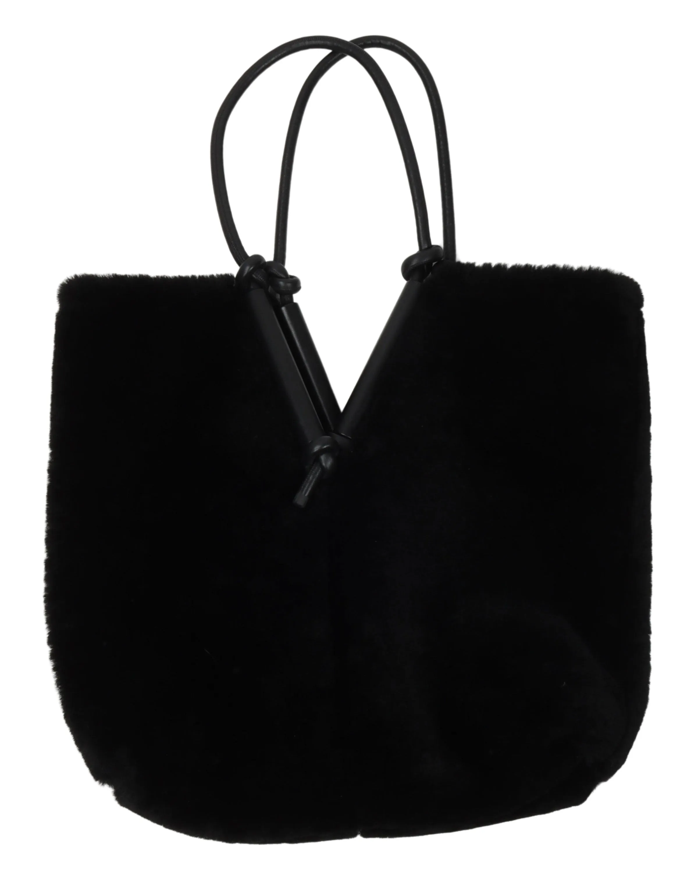 Reversible Shearling Tote Bag