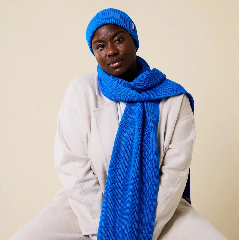 Scarves made of Merino Wool - Night Blue