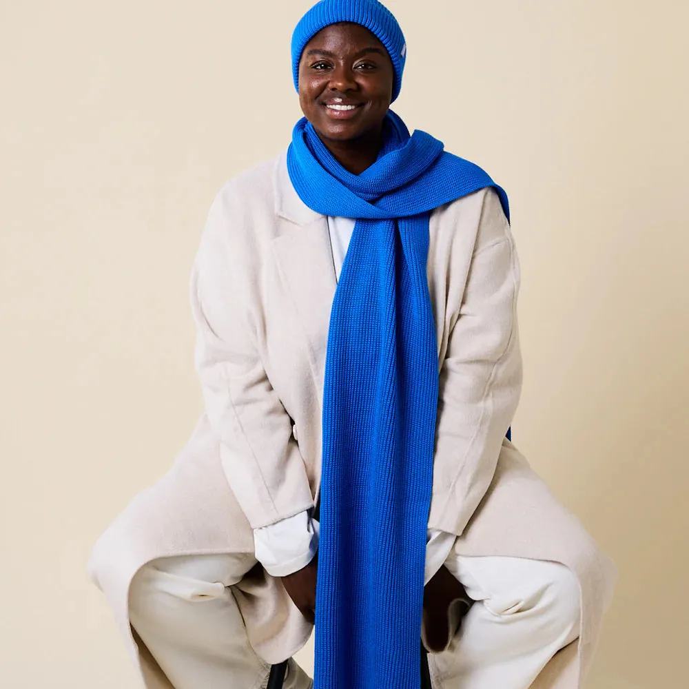 Scarves made of Merino Wool - Night Blue