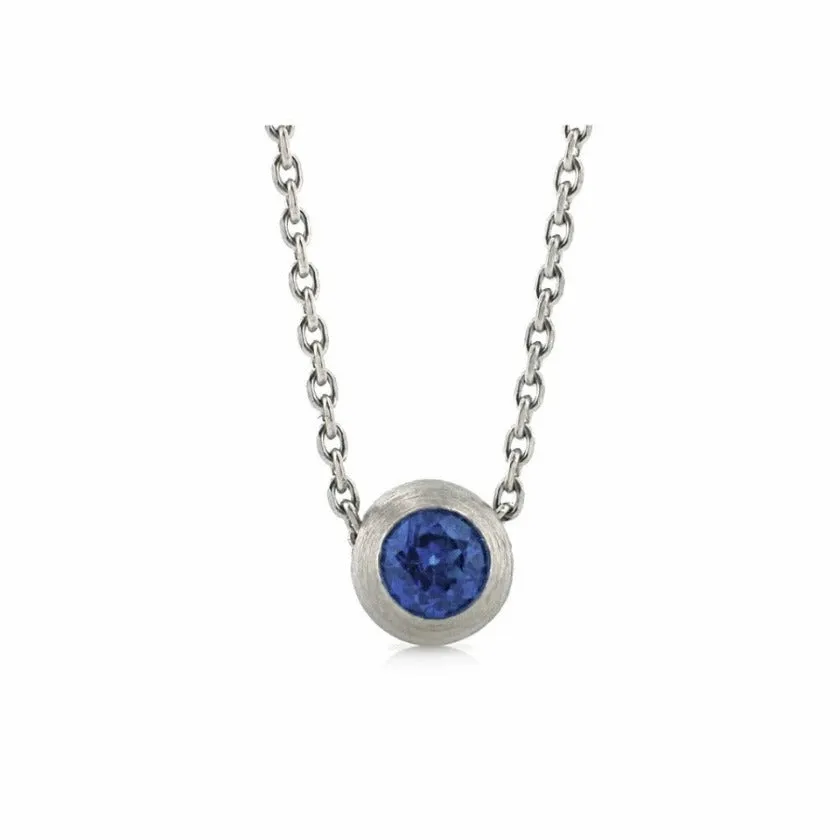 Series 12 | Duality Pendant, Reversible, Pt.   Diamond, Sapphire (LG)