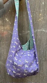 Sling Bag - Dogs - Cotton Reversible