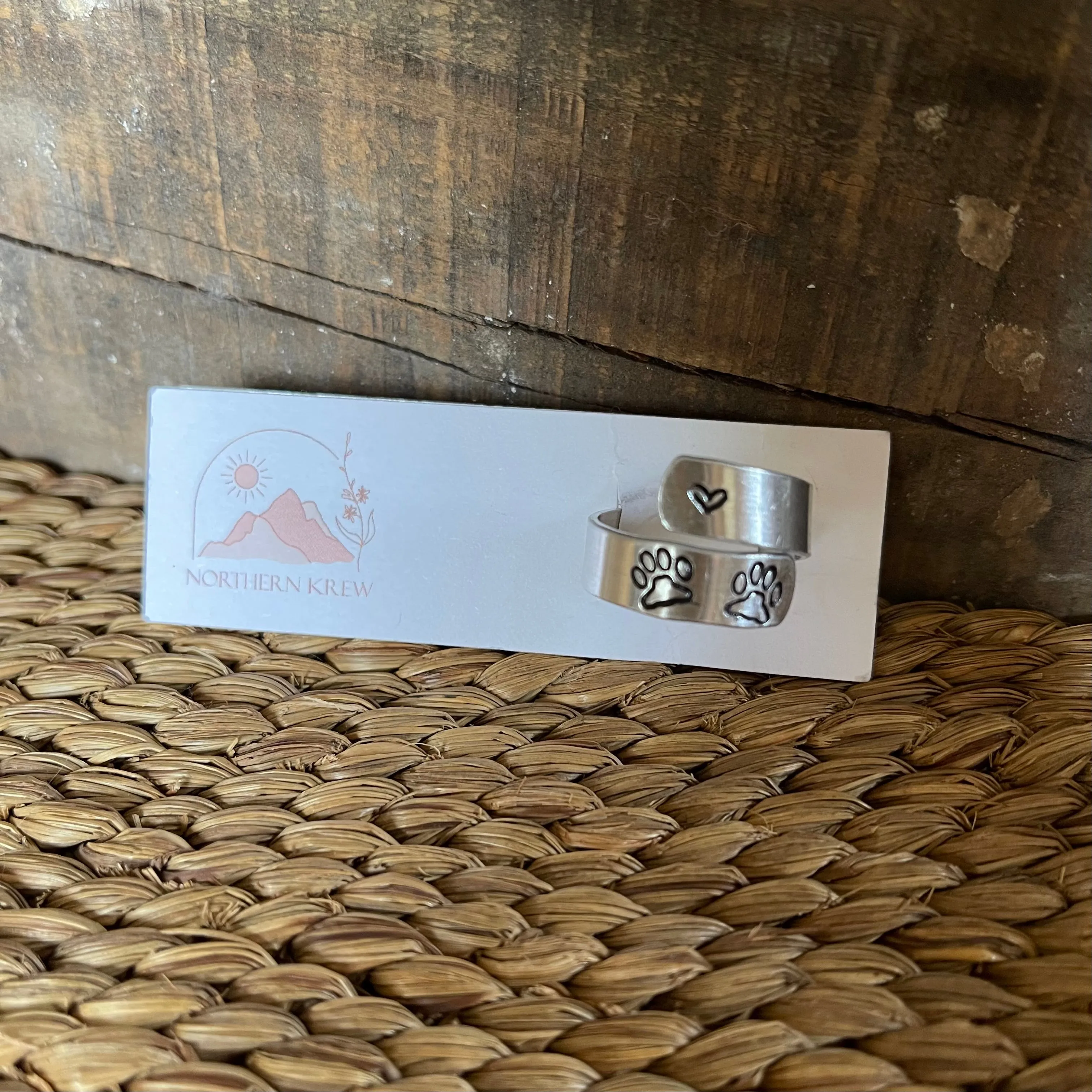 Stamped Wrap Rings