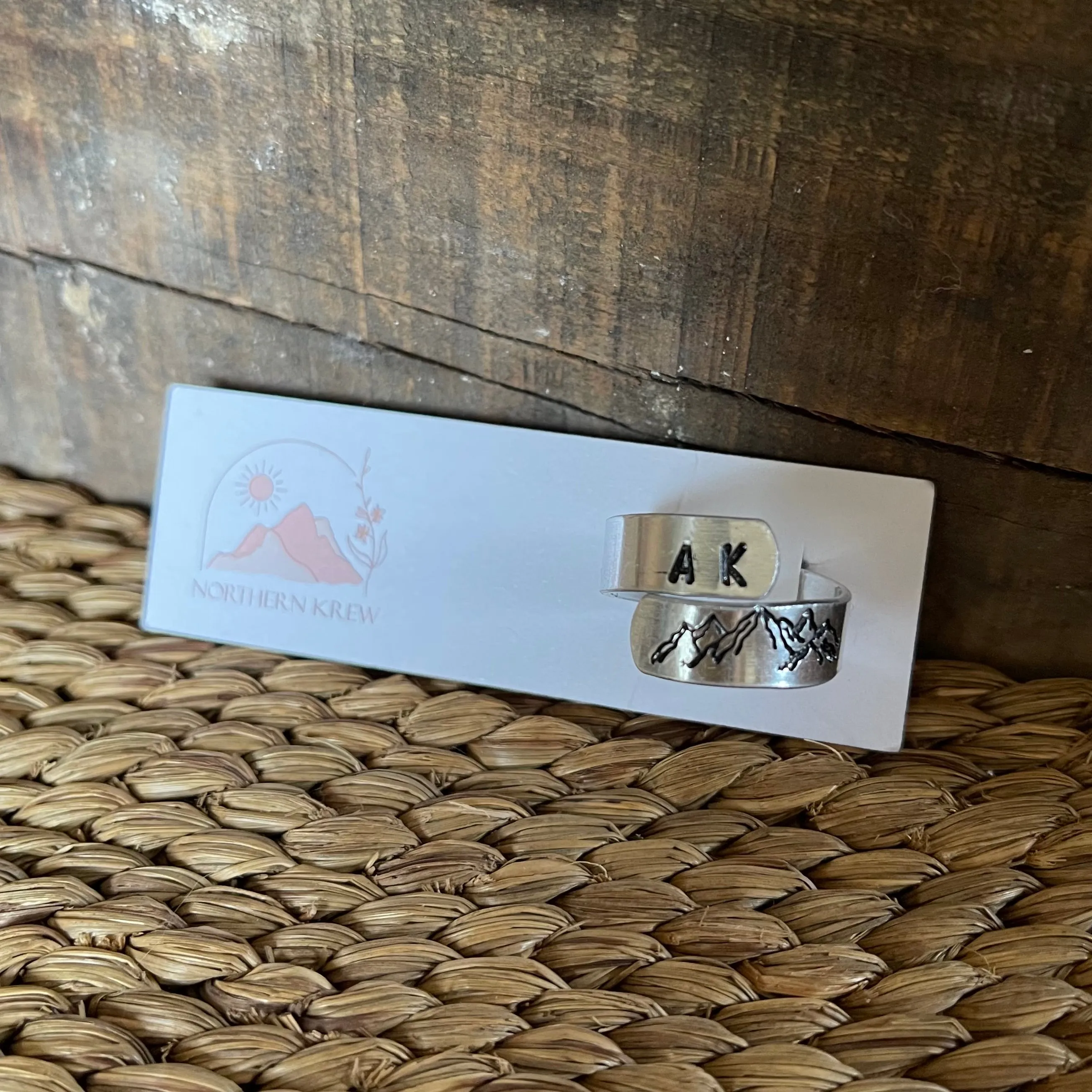 Stamped Wrap Rings