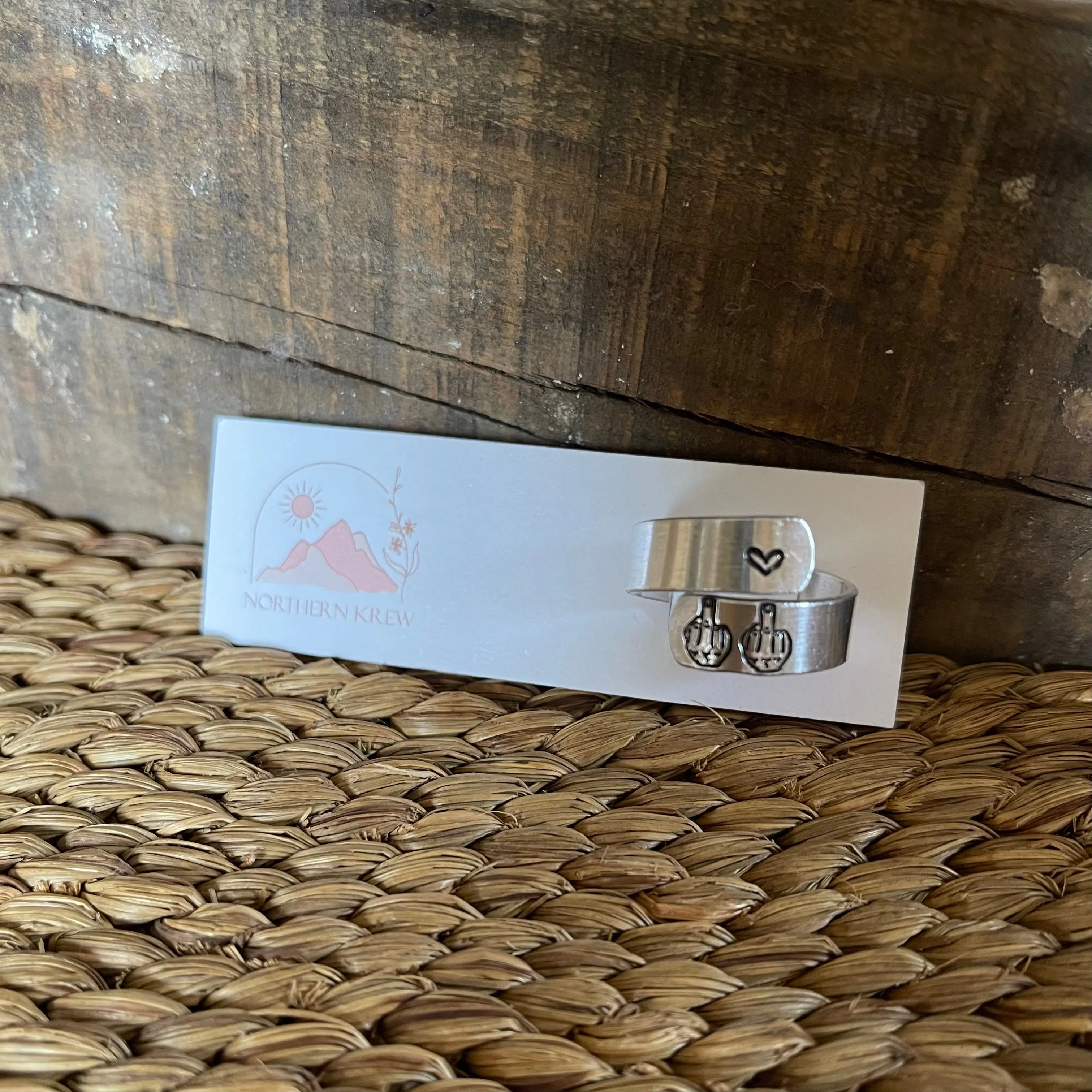 Stamped Wrap Rings