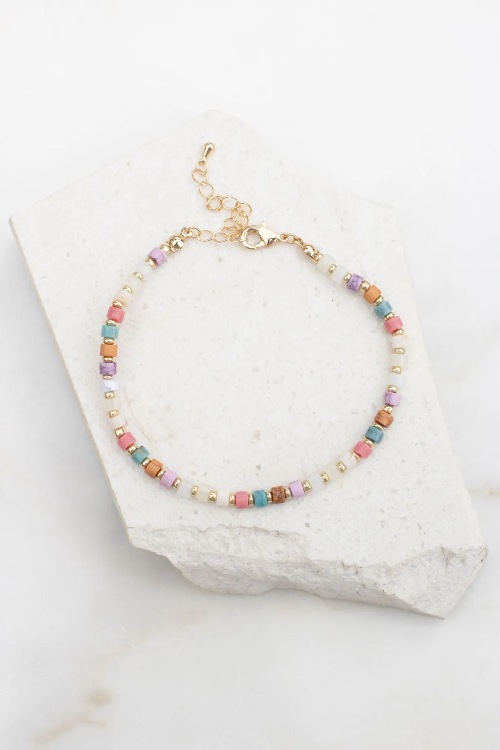 Stone Bead Anklet