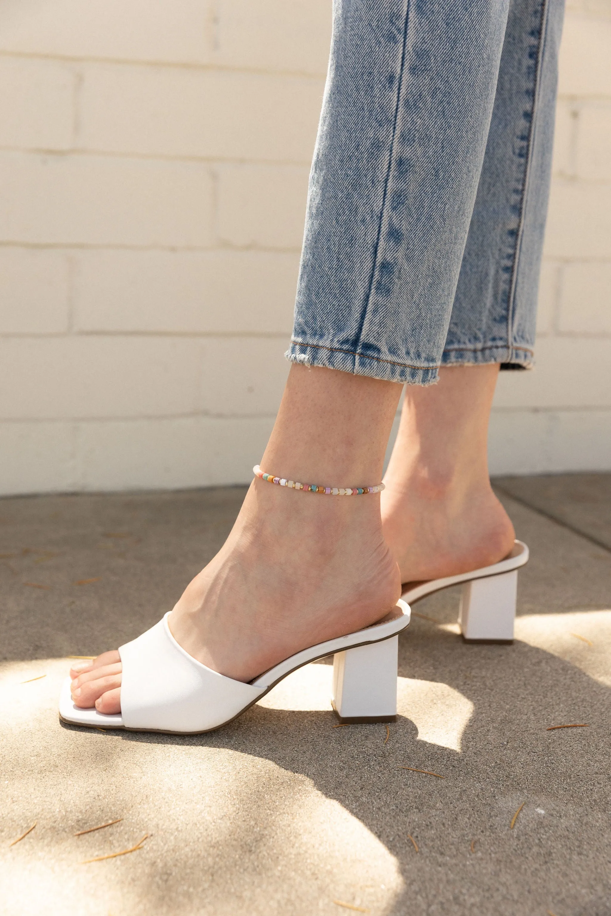 Stone Bead Anklet