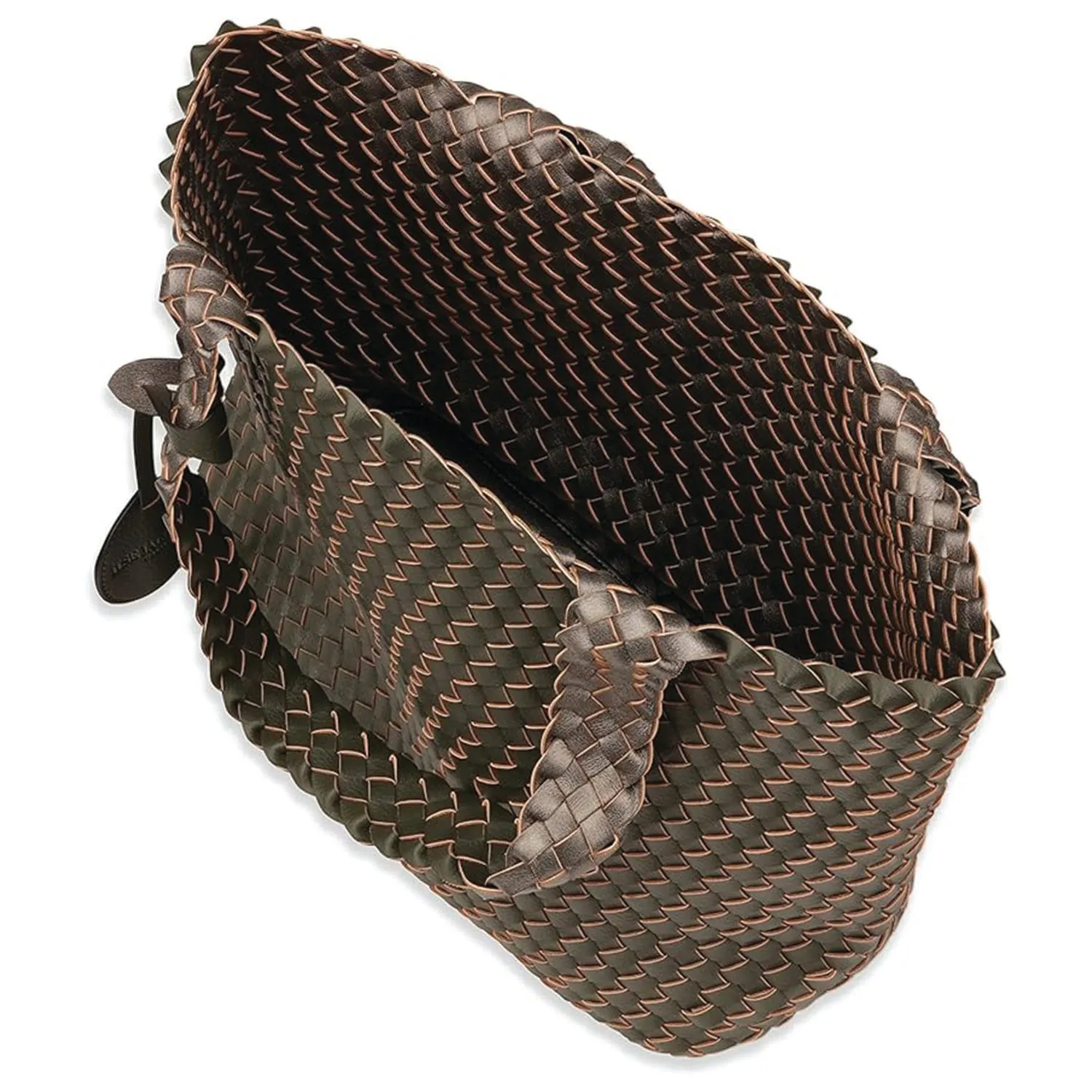 Unisex Ilse Jacobsen Bag 08 Reversible Shopper Tote Army/Gun Metal
