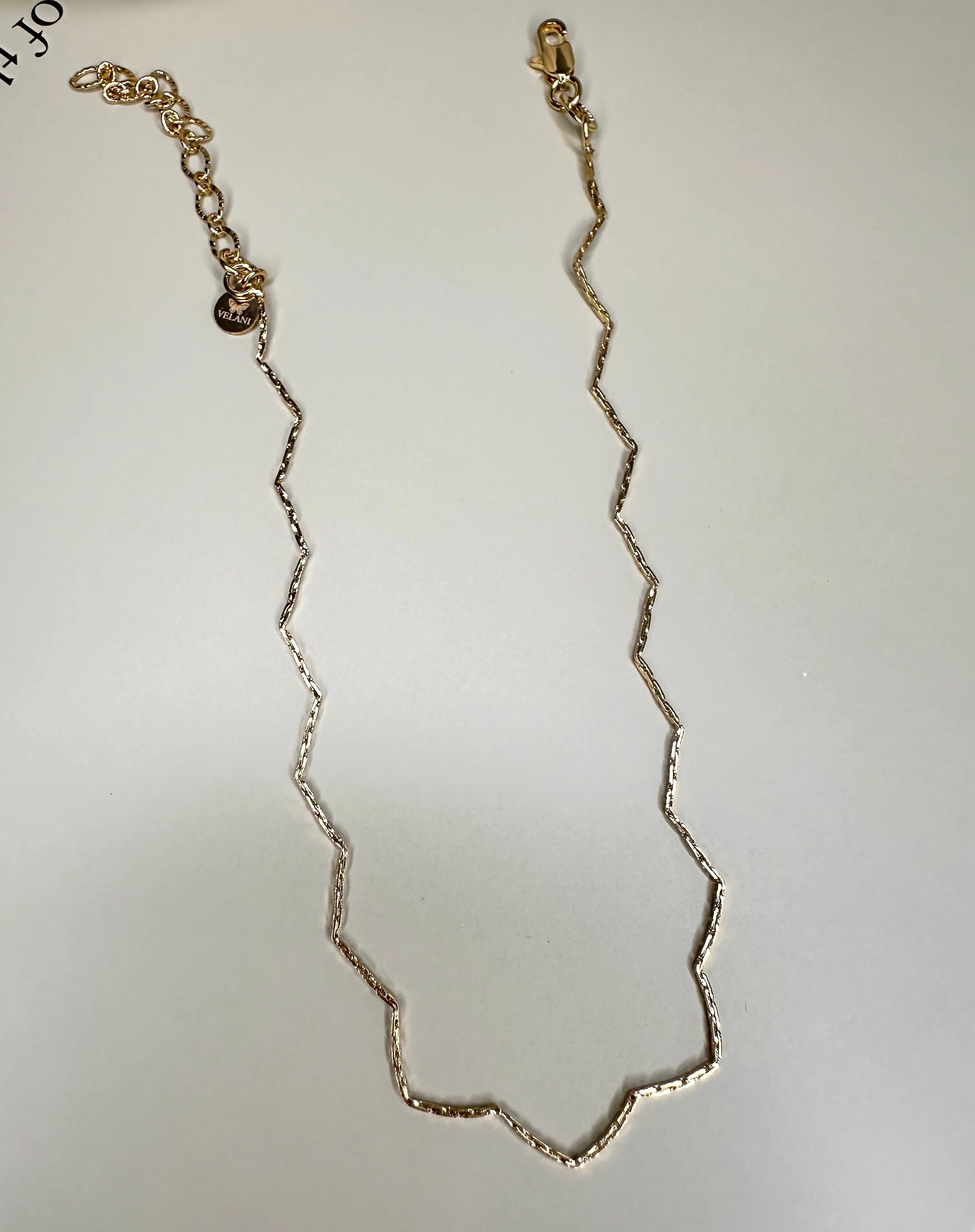 Velani Jewelry Zig Zag Anklet