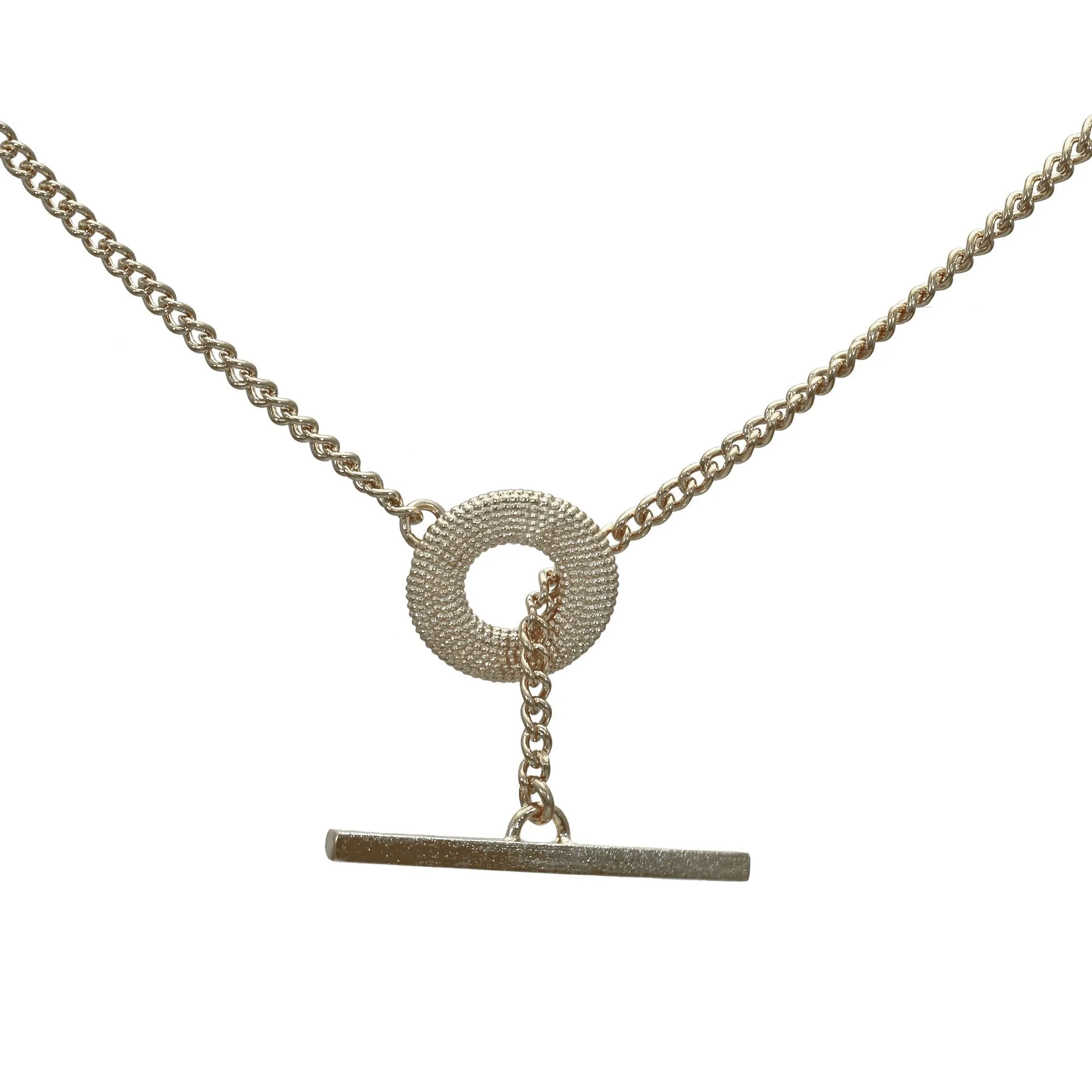 Weol Loop Chunky T Bar Necklace