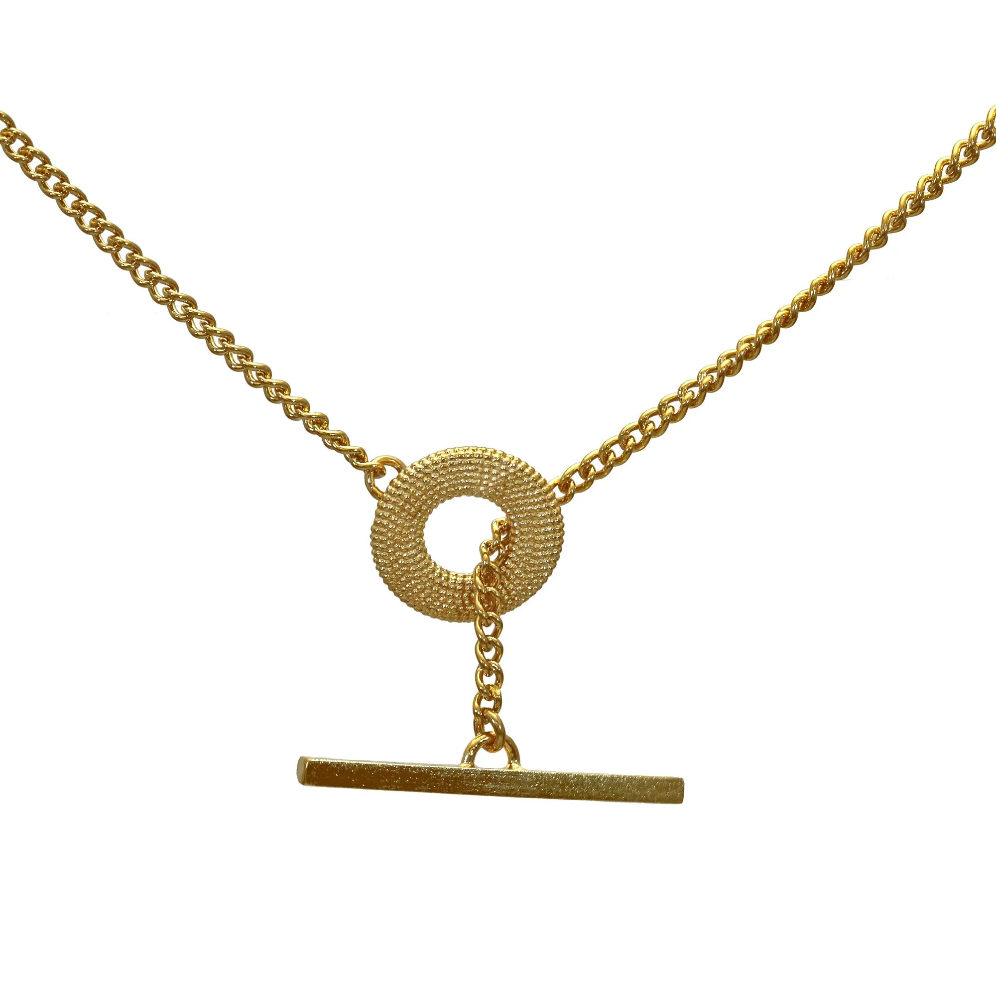 Weol Loop Chunky T Bar Necklace
