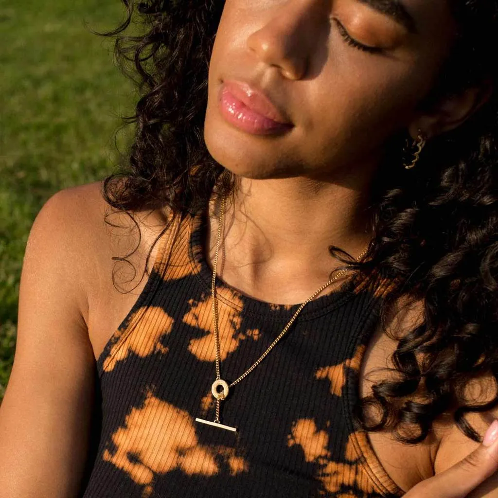 Weol Loop Chunky T Bar Necklace