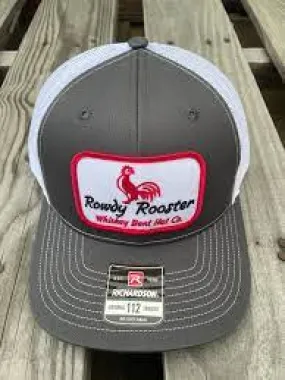 WHISKEY BENT ROWDY ROOSTER GREY/WHITE HAT